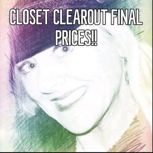 Closet clearout final price drops!